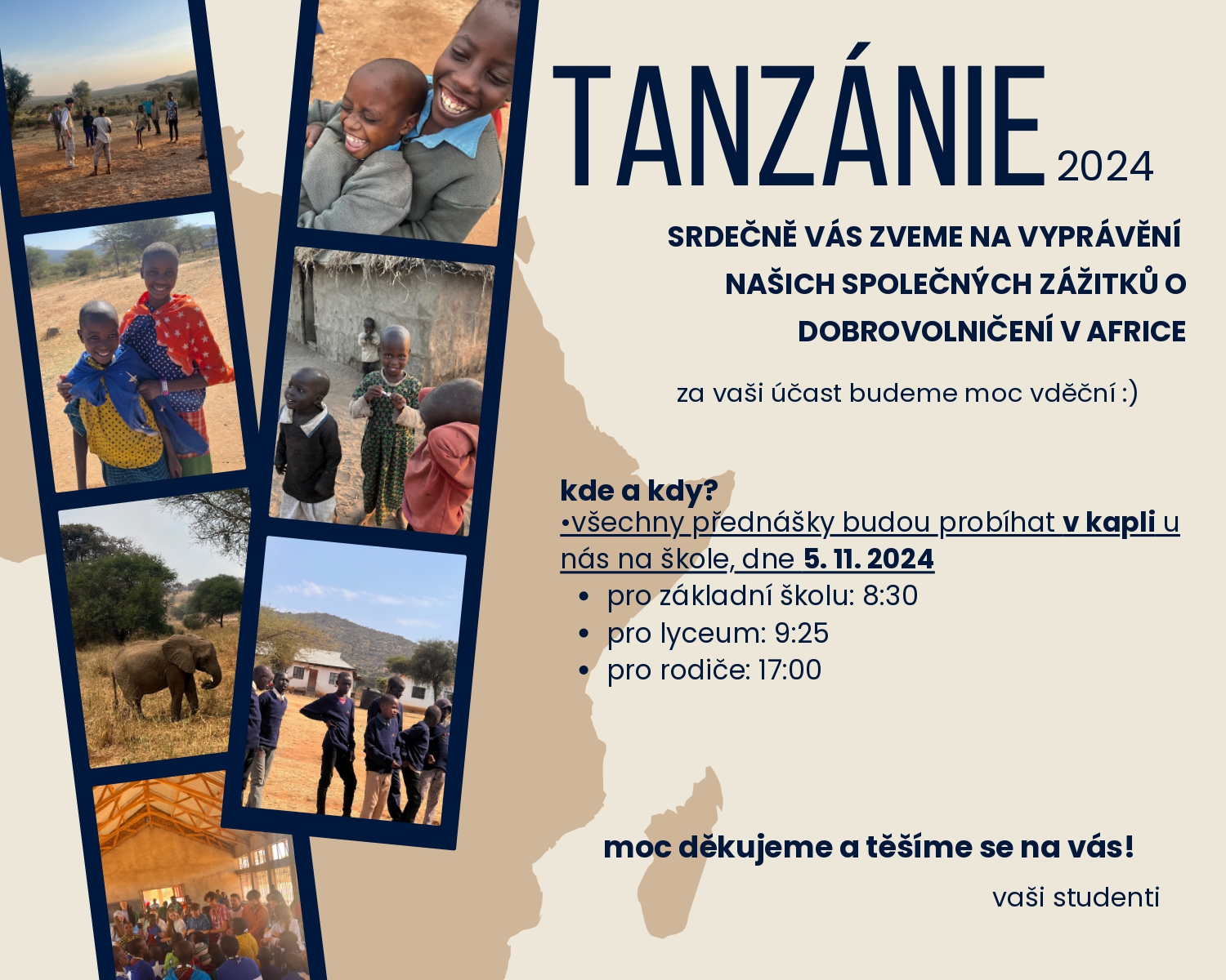 Pozvánka tanzanie