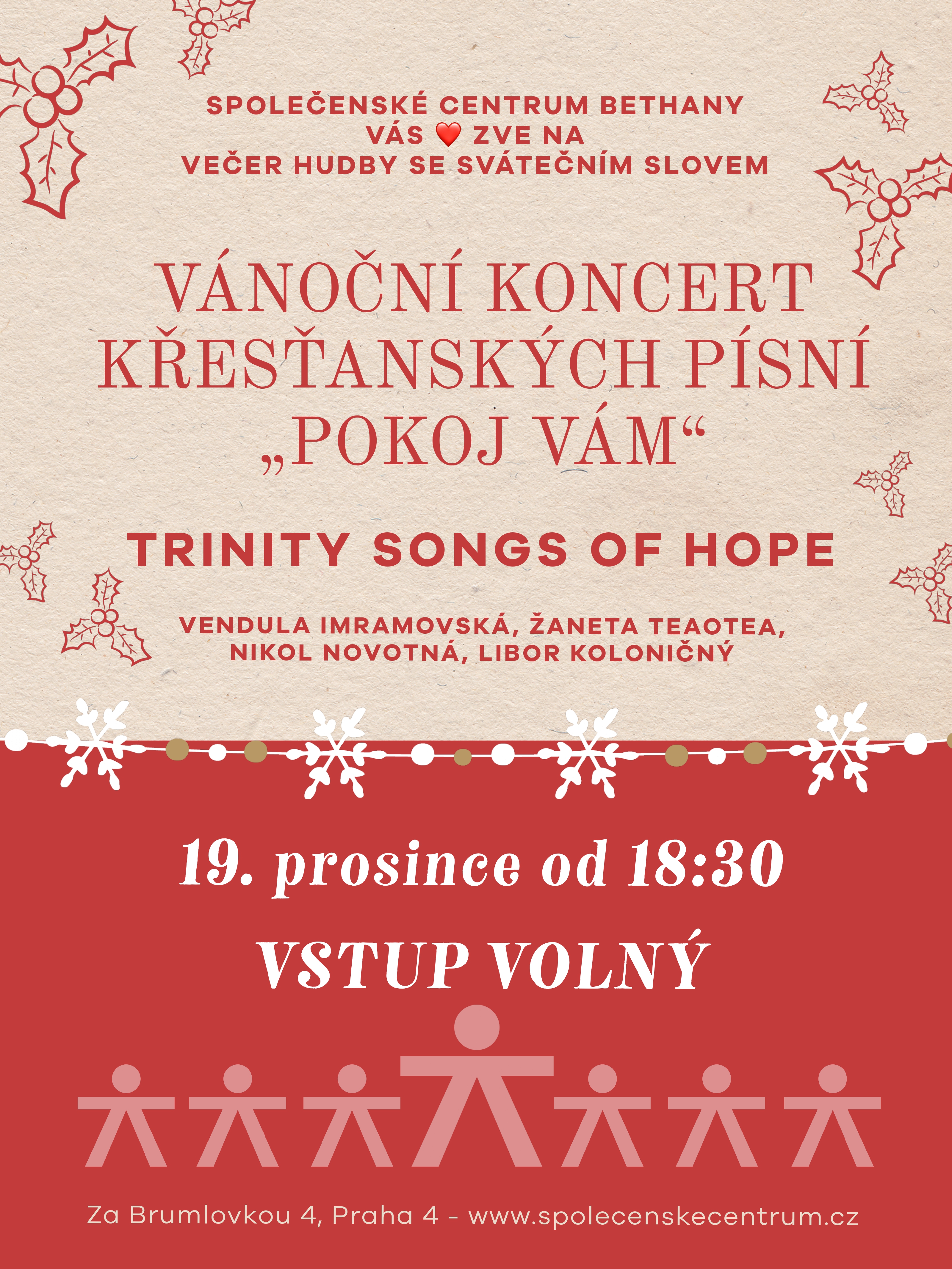 Vánoční koncert Bethany